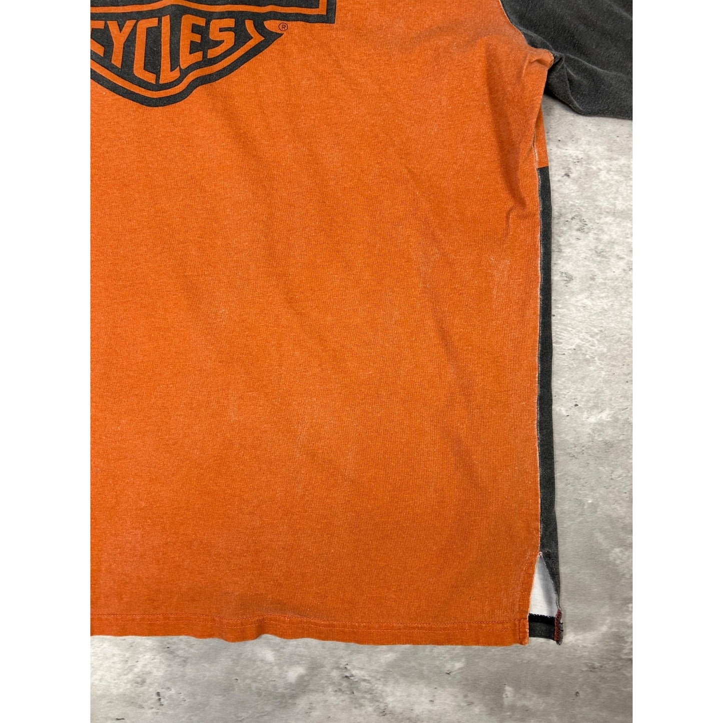 Harley Davidson All Over Print 1/4 Zip Collared Shirt Size XL