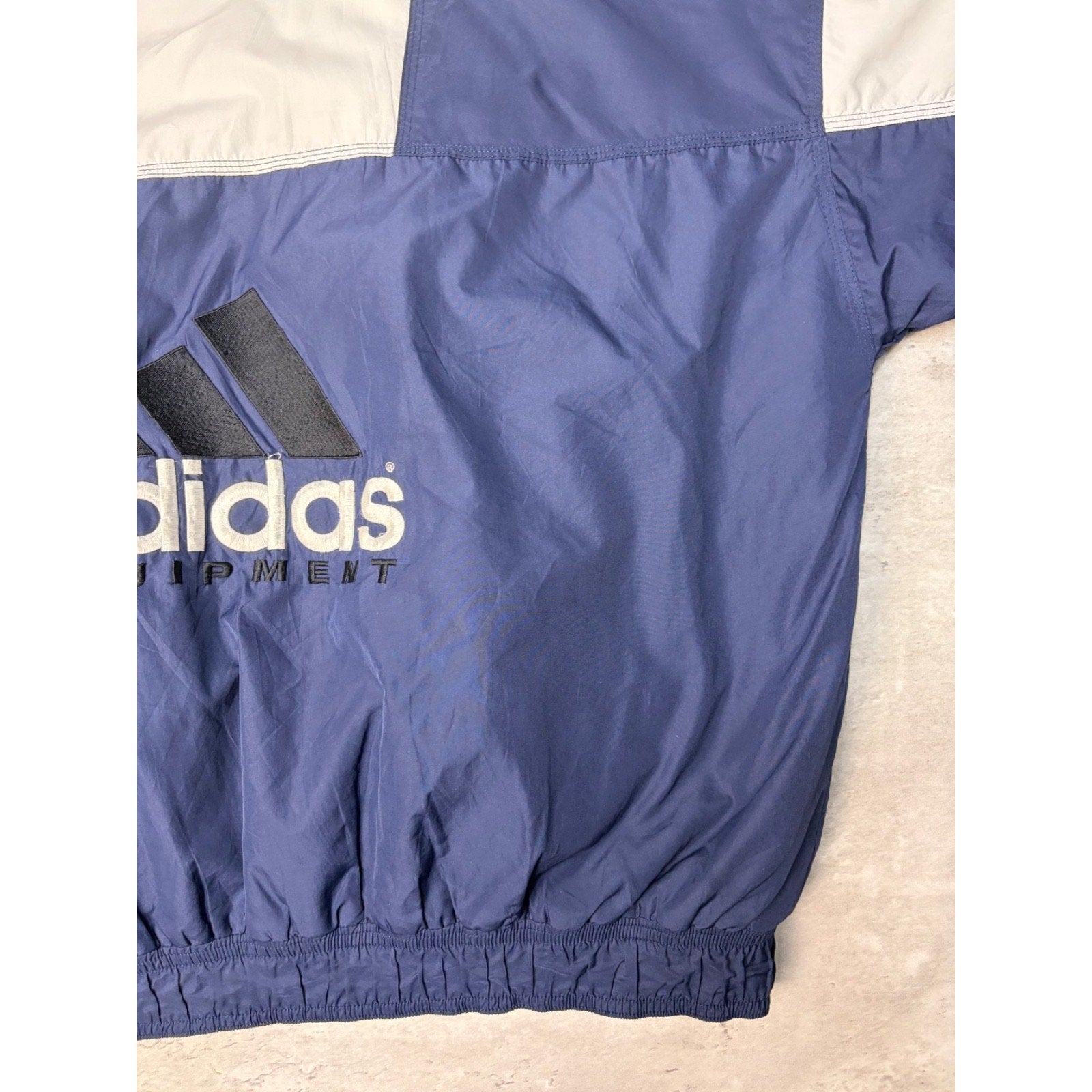 Vintage 90s Adidas Embroidered Logo Full Zip Insulated Jacket Size XL