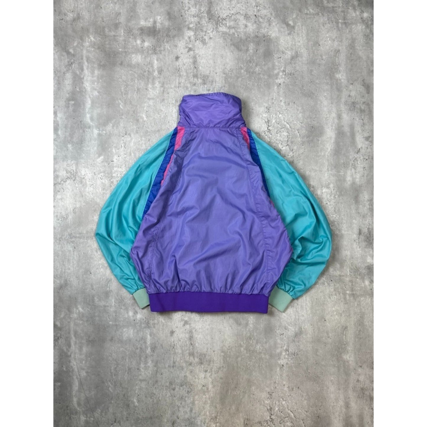 Vintage 90s Women's Nike Embroidered Logo Full ZIp Windbreaker Jacket Size Med