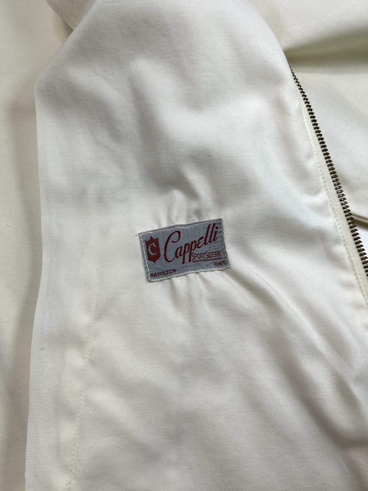 Vintage 70s/80s McMaster University Collegiate Crest Full Zip Jacket Size Large