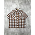 VTG 90s Wrangler Western Pearl Snap Reworked Cropped Button Up Shirt Sz Large