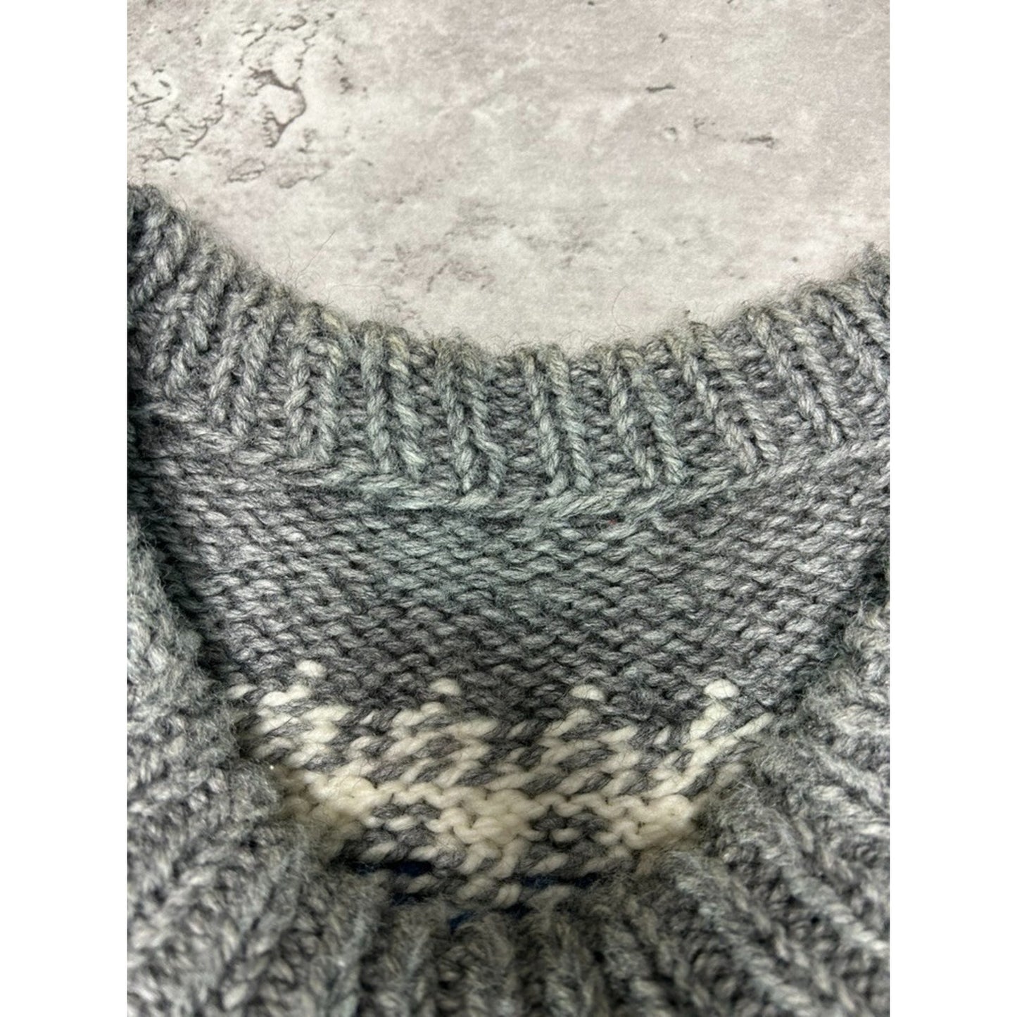 Vintage 80s/90s Heavyweight Striped Pullover Knit Sweater Size XL