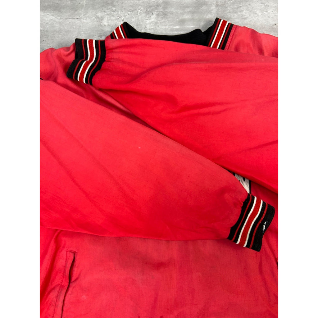 Vintage 90s Wisconsin Badgers NCAA Nylon Pullover Windbreaker Jacket Size XL