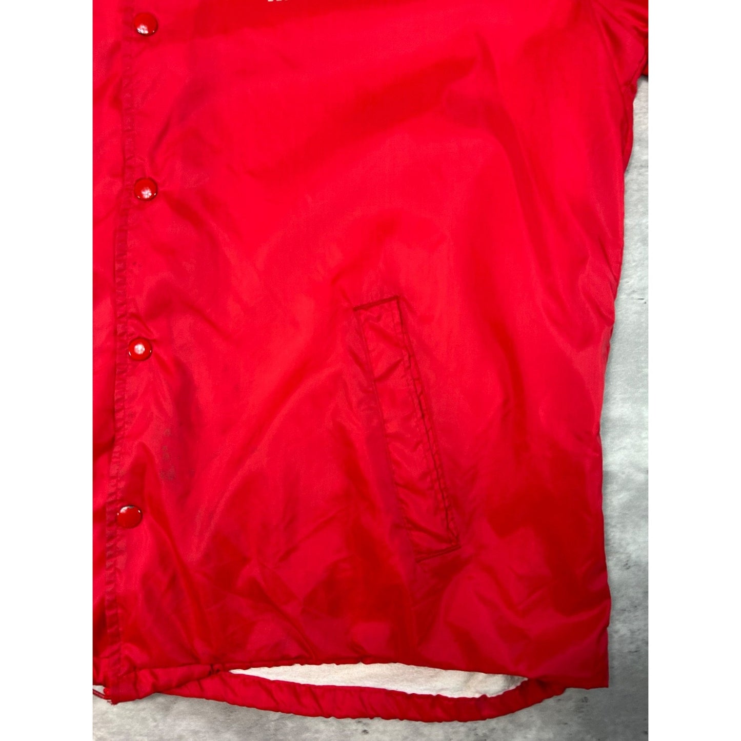 Vintage 70s/80s U Of C NCAA Graphic Spellout Coaches Jacket Size XL