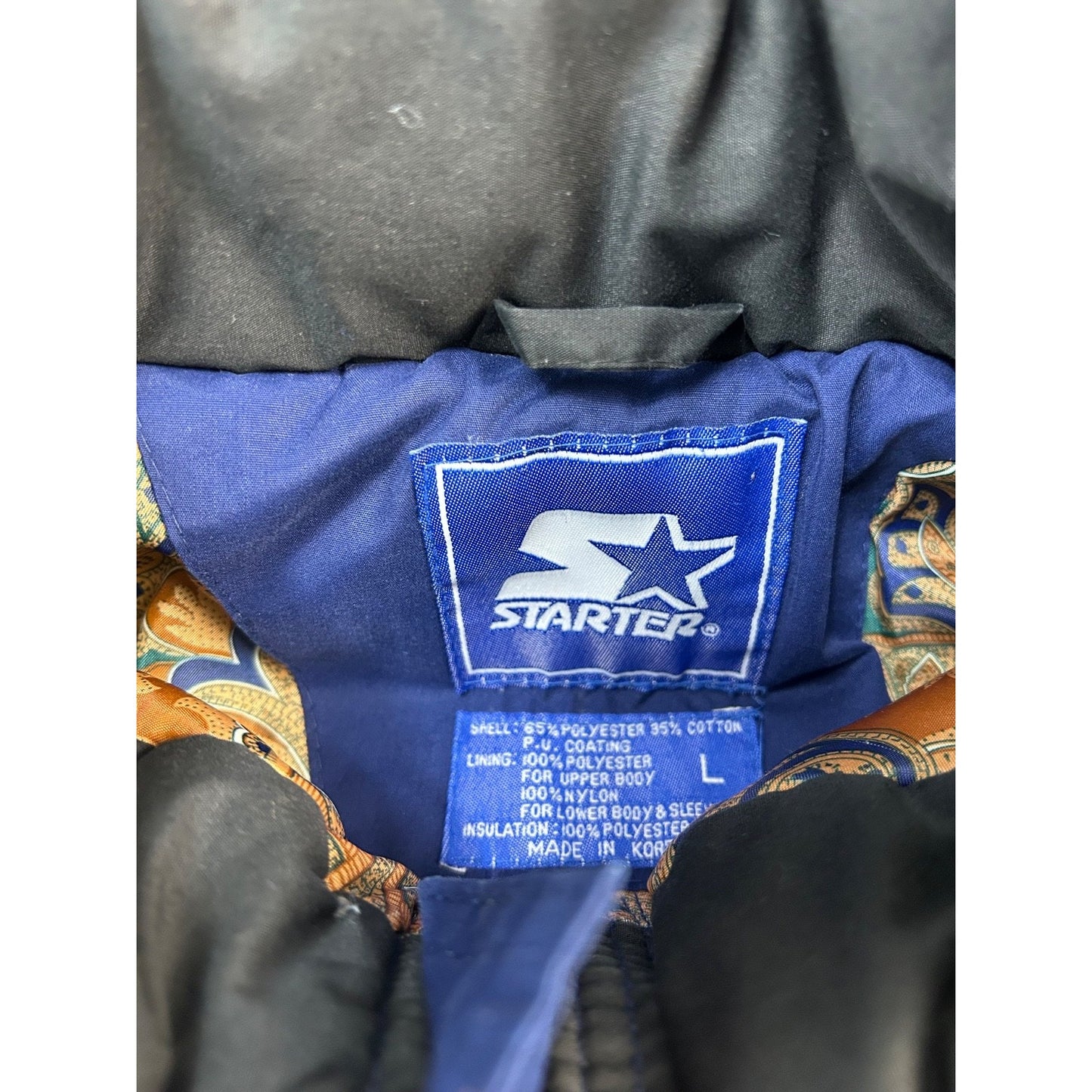 Vintage 90s Michigan Wolverines NCAA Insulated Long Jacket Size Large