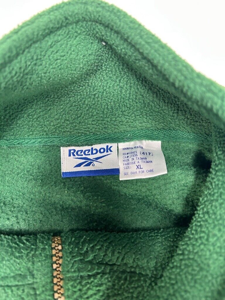 Vintage 90s Dartmouth Hockey Embroidered Fleece 1/4 Zip Reebok Sweatshirt Sz XL