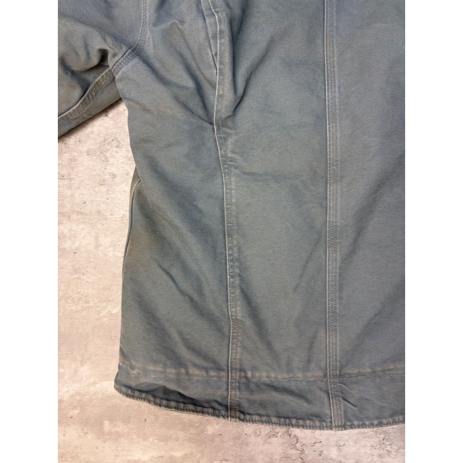 Vintage Womens Carhartt Sherpa Lined Full Zip Hooded Detroit Jacket Size Medium