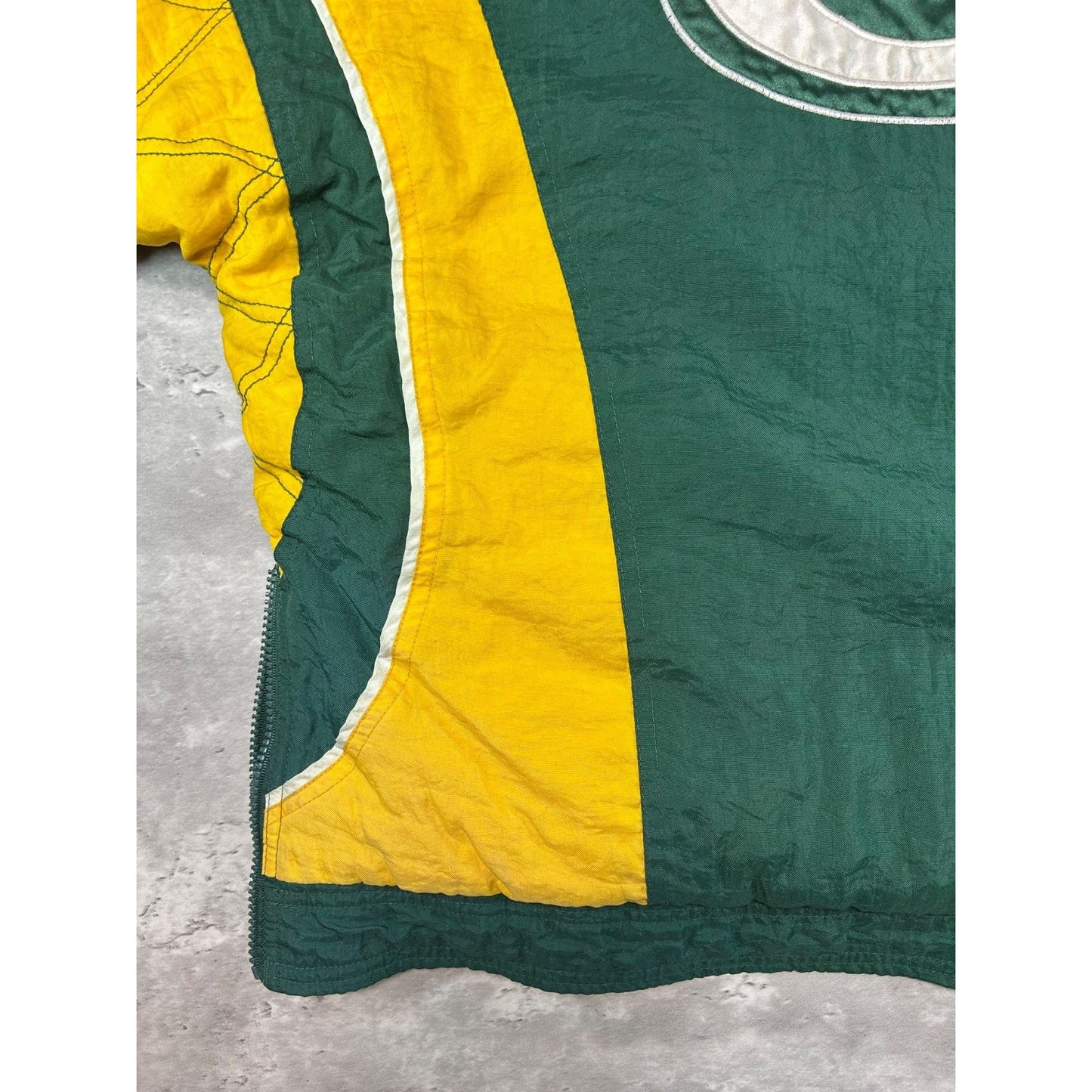Vintage 90s Green Bay Packers NFL 1/2 Zip Pullover Starter Jacket Size XL