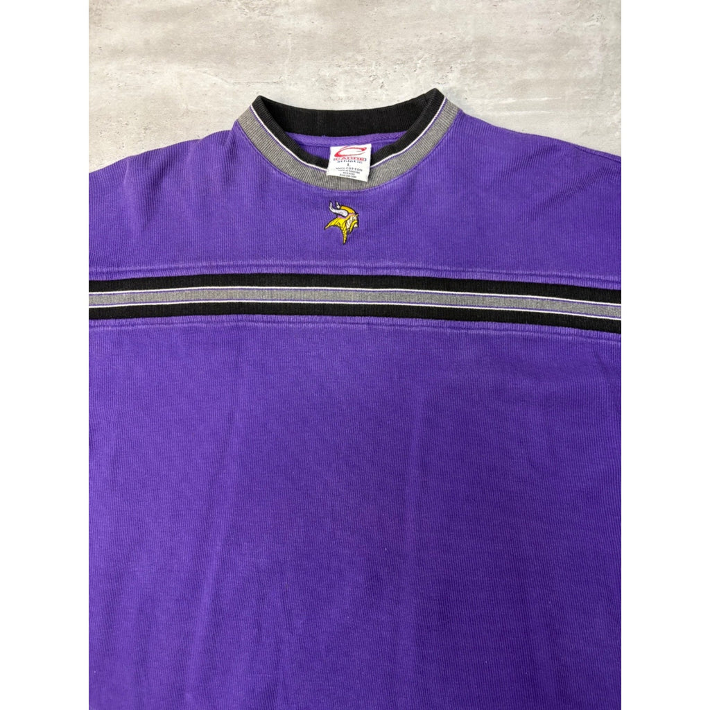 Vintage Minnesota Vikings NFL Embroidered Pullover Sweatshirt Size Large