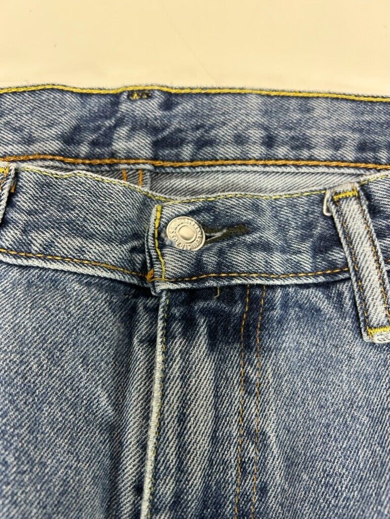 Vintage Levis 550 Red Tab Medium Wash Denim Pants Size 35W Blue