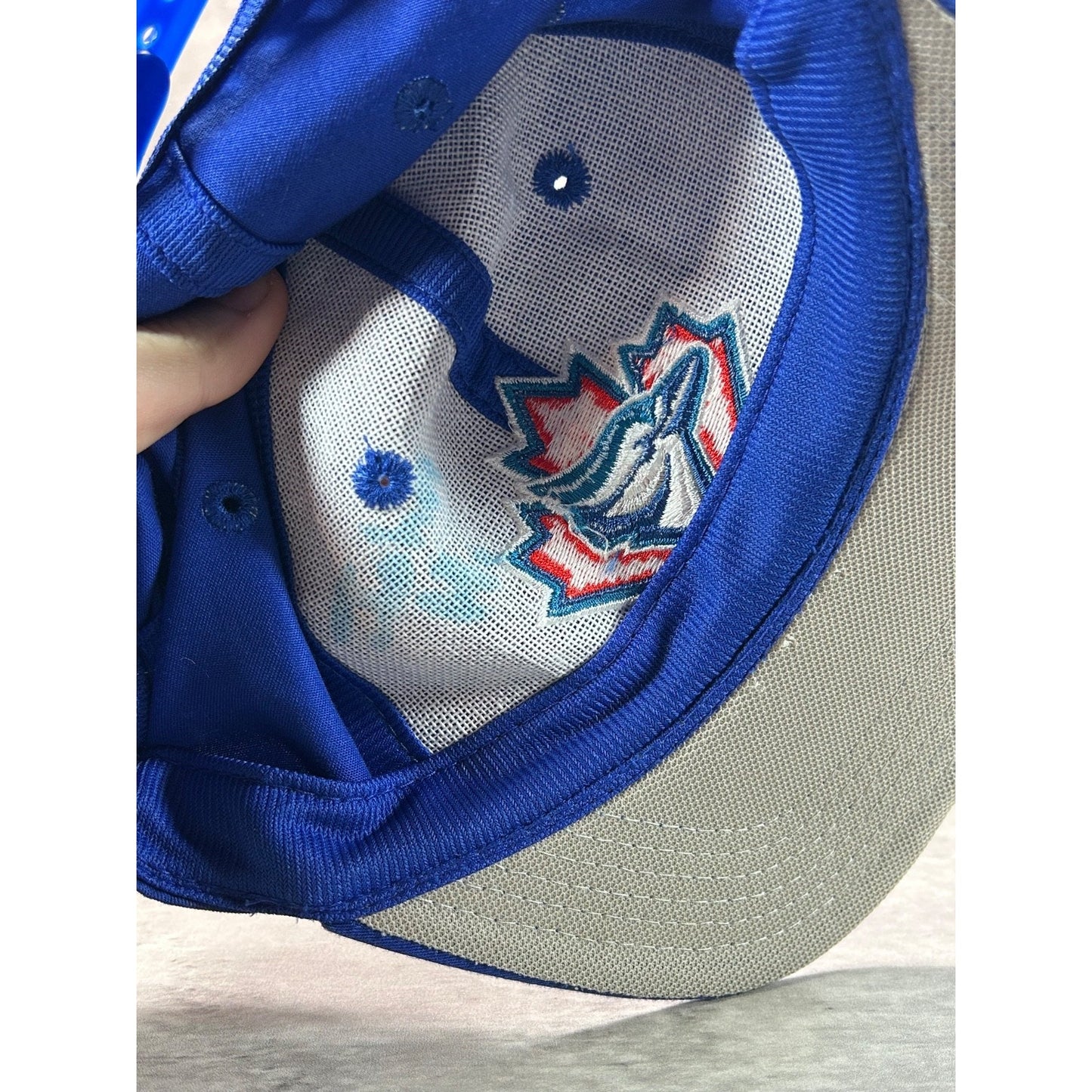 Vintage Toronto Blue Jays MLB Embroidered Logo Snapback Hat OSFA YOUTH