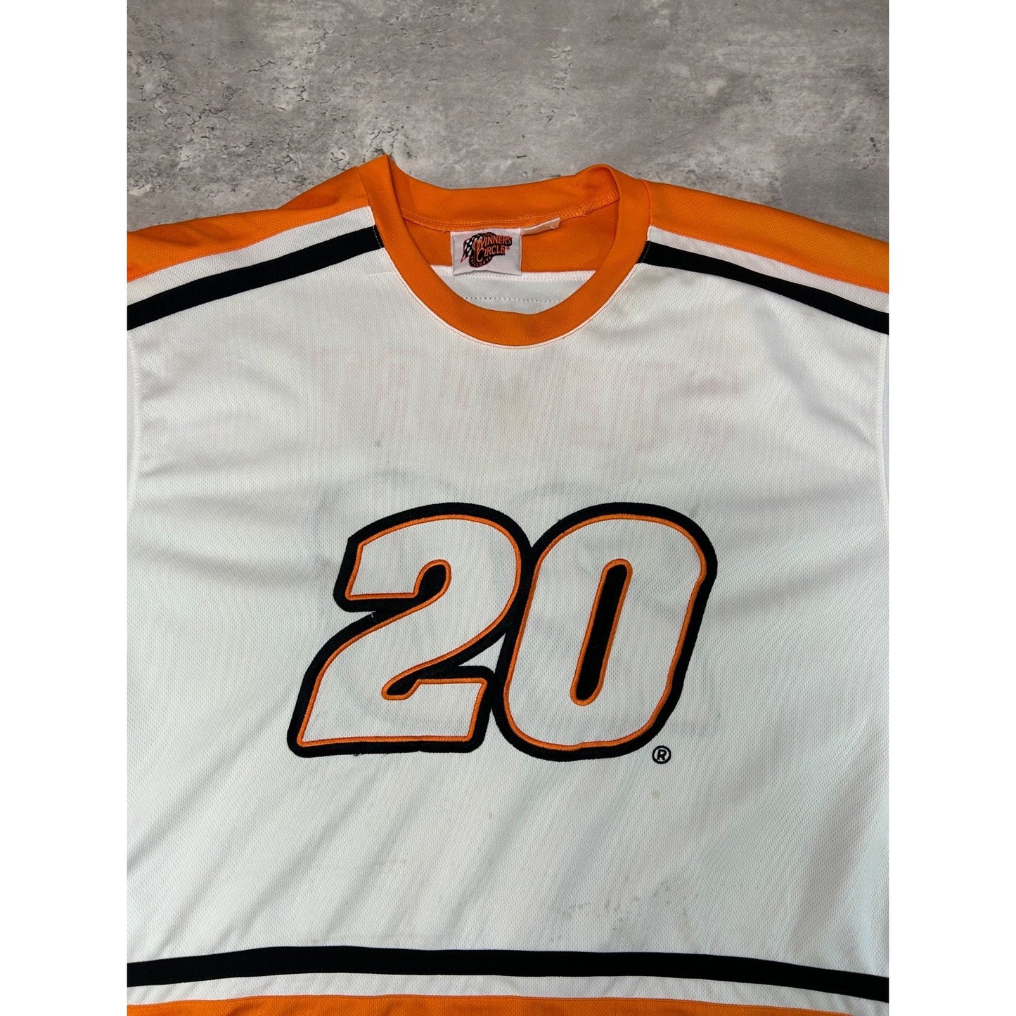 Vintage Tony Stewart #20 Home Depot Racing Nascar Hockey Jersey Size XL