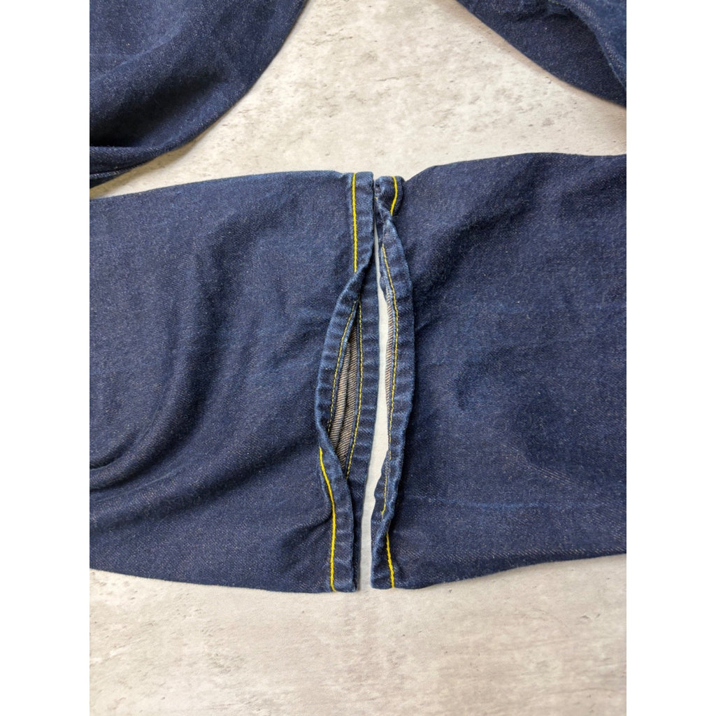 Vintage Y2K The Year Of... Graphic Baroque Graphic Dark Wash Denim Pants Size 38
