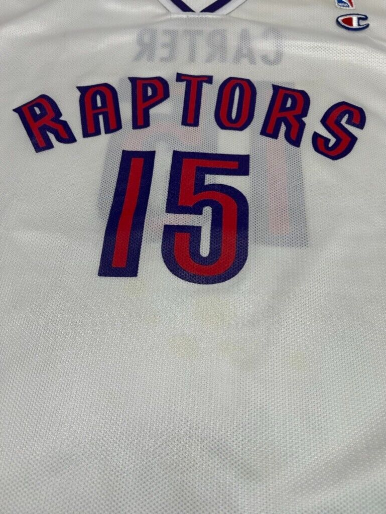 VTG Vince Carter #15 Toronto Raptors NBA Champion Wide Shoulder Jersey Size 44