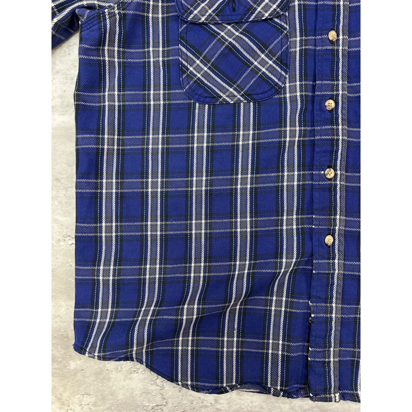 Vintage Carhartt Plaid Double Pocket Workwear Long Sleeve Button Up Shirt Large