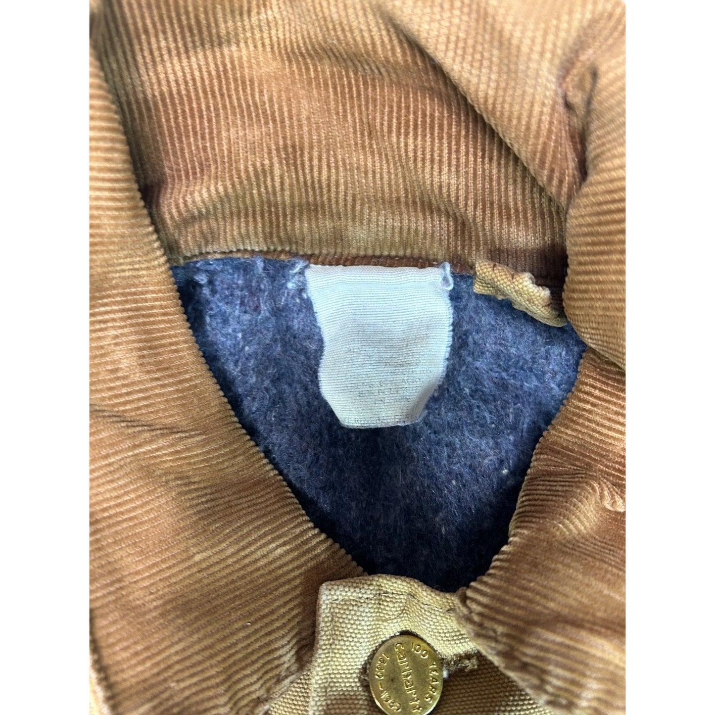 Vintage 1989 Carhartt Blanket Lined 100th Anni Canvas Workwear Chore Jacket XL