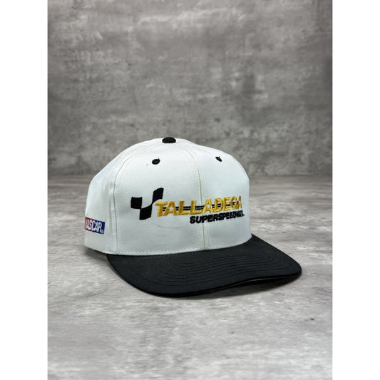 Vintage 90s Talladega Superspeedway Embroidered Spellout Snapback Hat OSFA