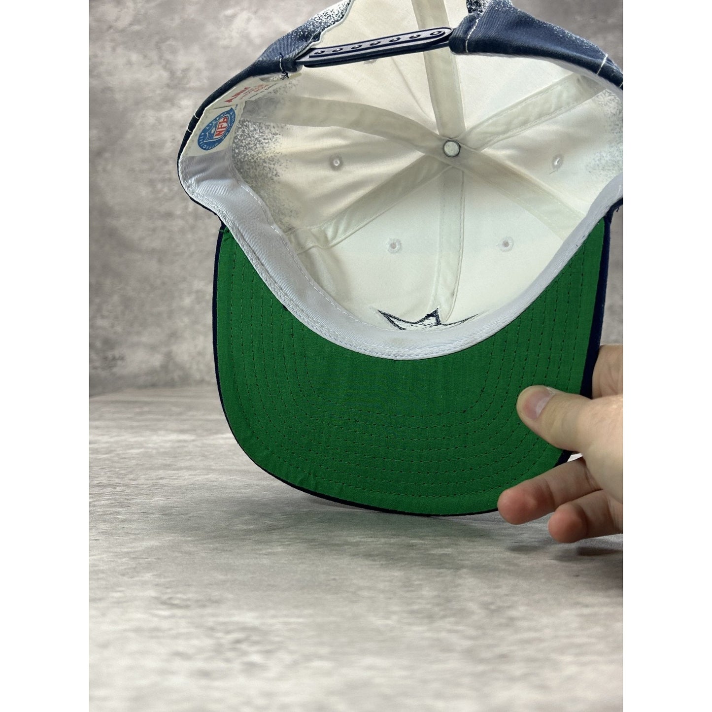 Vintage 90s Dallas Cowboys NFL Embroidered Logo Gradient Snapback Hat OSFA
