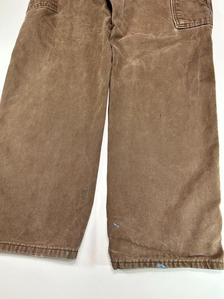 Dickies Canvas Workwear Carpenter Pants Size 34 Brown