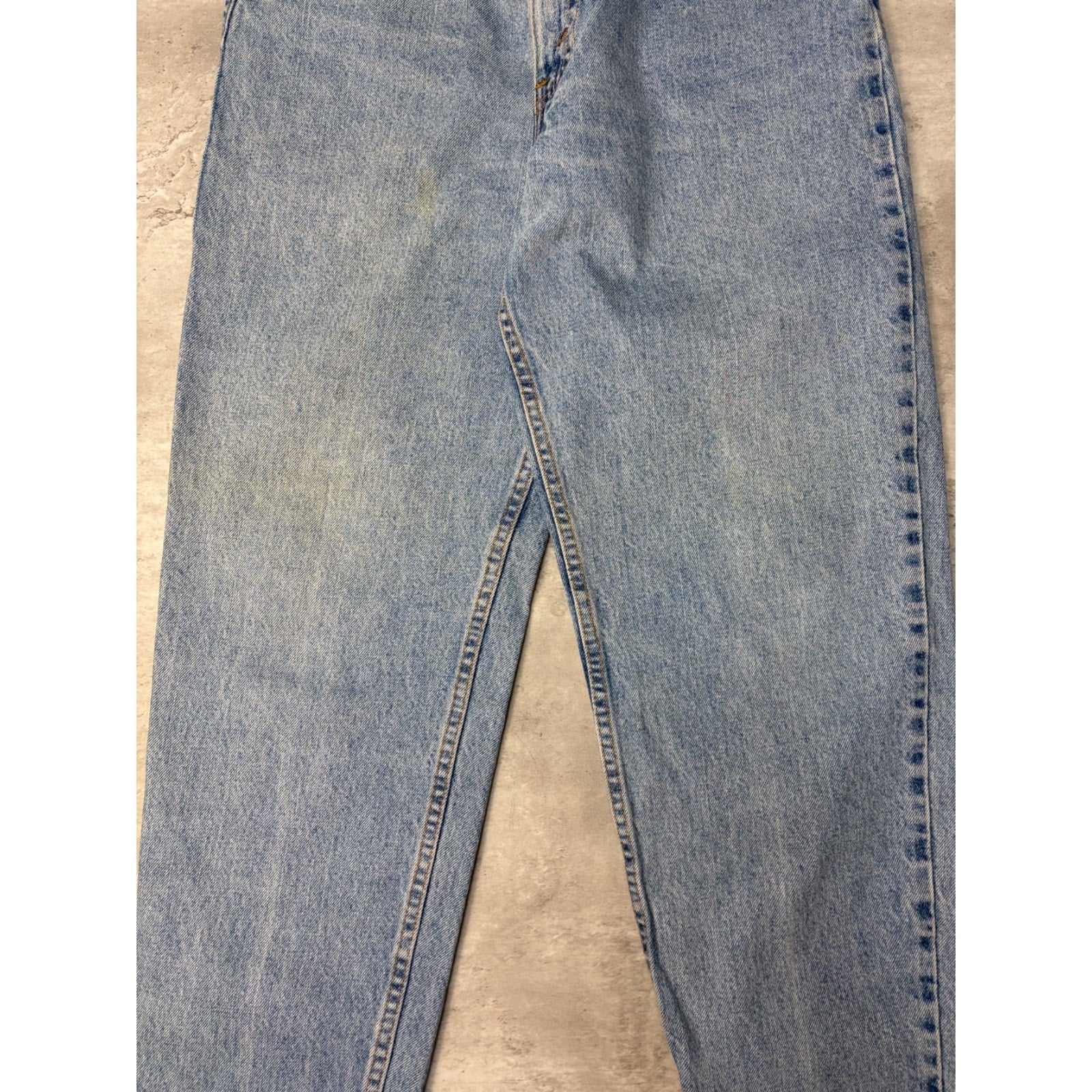 Vintage Levis 550 Red Tab Relaxed Fit Medium Wash Denim Pants Size 34
