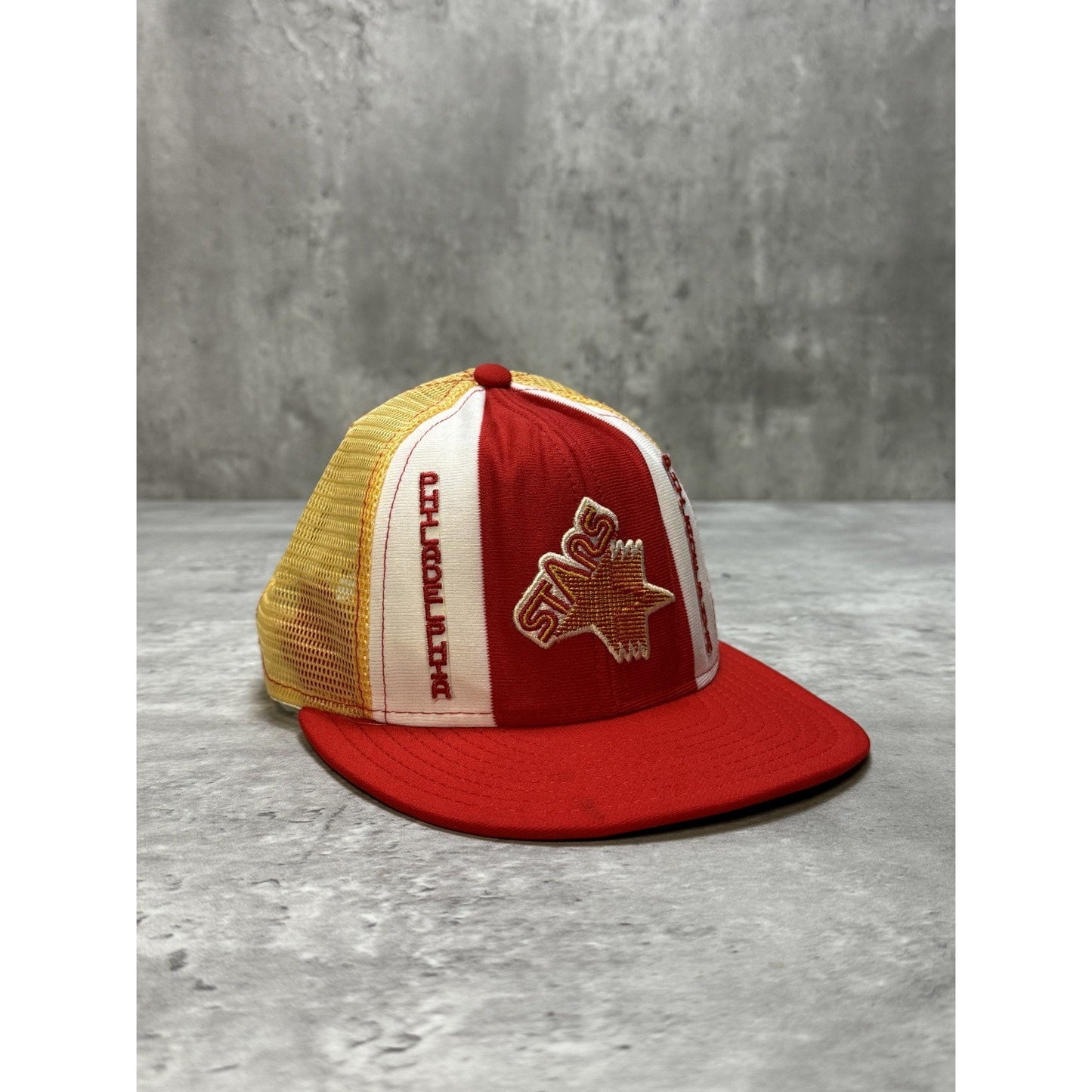 Vintage 80s Philadelphia Stars USFL Lucky Stripes Trucker Snapback Hat OSFA