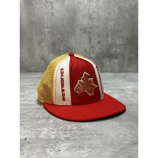 Vintage 80s Philadelphia Stars USFL Lucky Stripes Trucker Snapback Hat OSFA