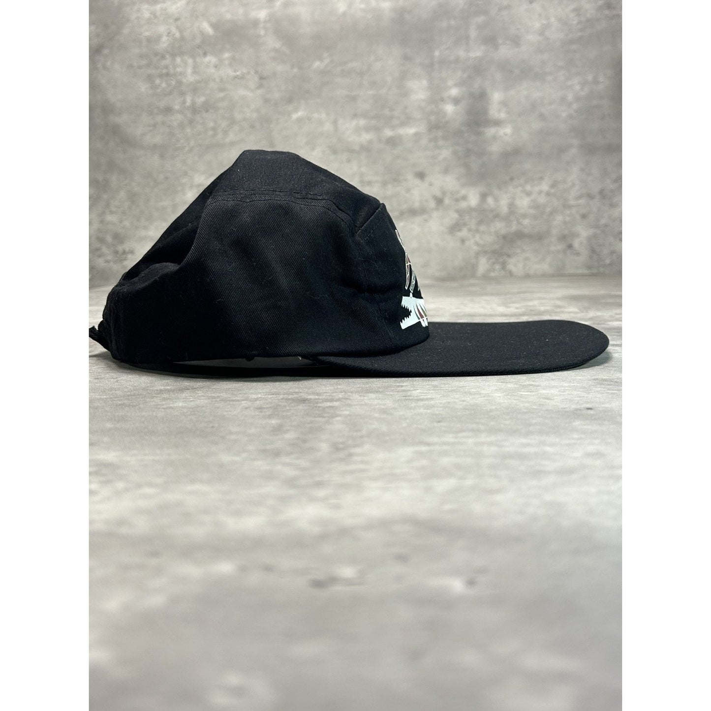 Vintage 90s Africa Crocodile Graphic Destination Long Brim Strapback Hat OSFA