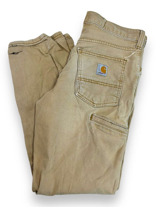 Carhartt Relaxed Fit Canvas Work Wear Five Pocket Pants Pants Size 30W Beige