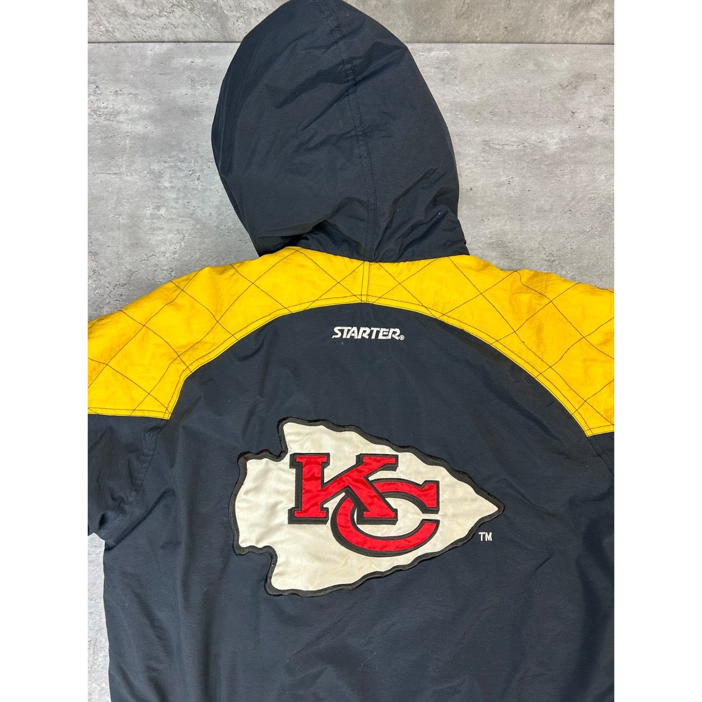 Vintage 90s Kansas City Chiefs NFL Embroidered Insulated Starter Jacket Medium