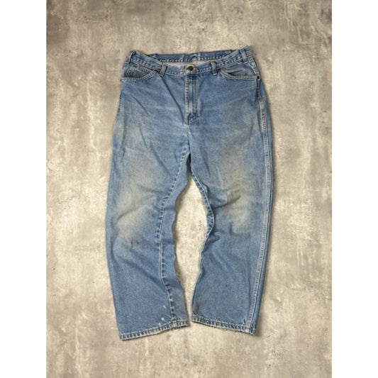 Vintage Dickies Light Wash Workwear Denim Pants Size 36 Blue