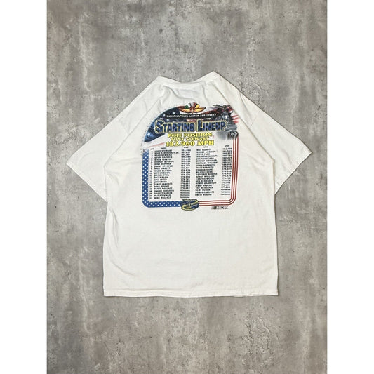 Vintage 2002 Brickyard 400 Indianapolis Motor Speedway T-Shirt Size XL White