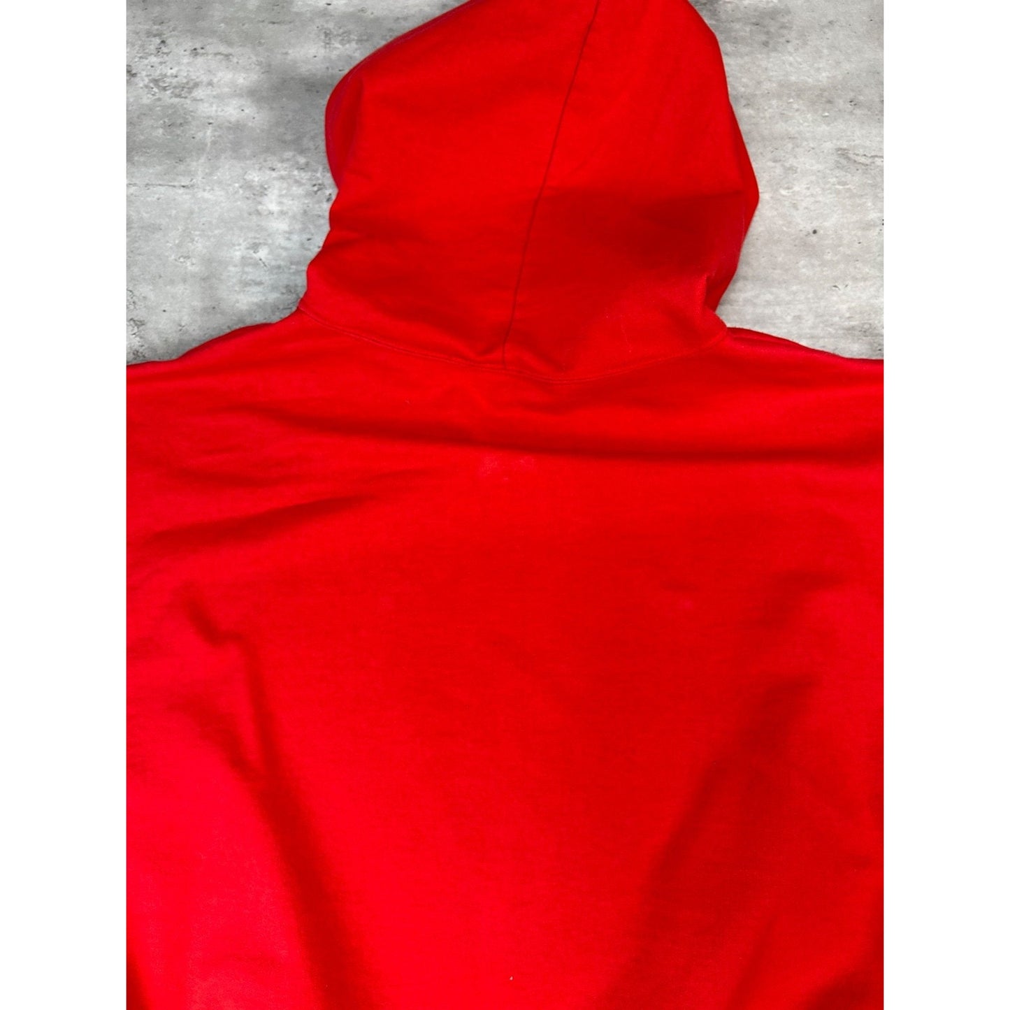 Vintage 90s Detroit Red Wings NHL Spellout Graphic Hooded Sweatshirt Size Large