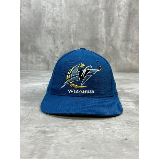 Vintage 90s Washington Wizards NBA Embroidered Logo Snapback Hat OSFA