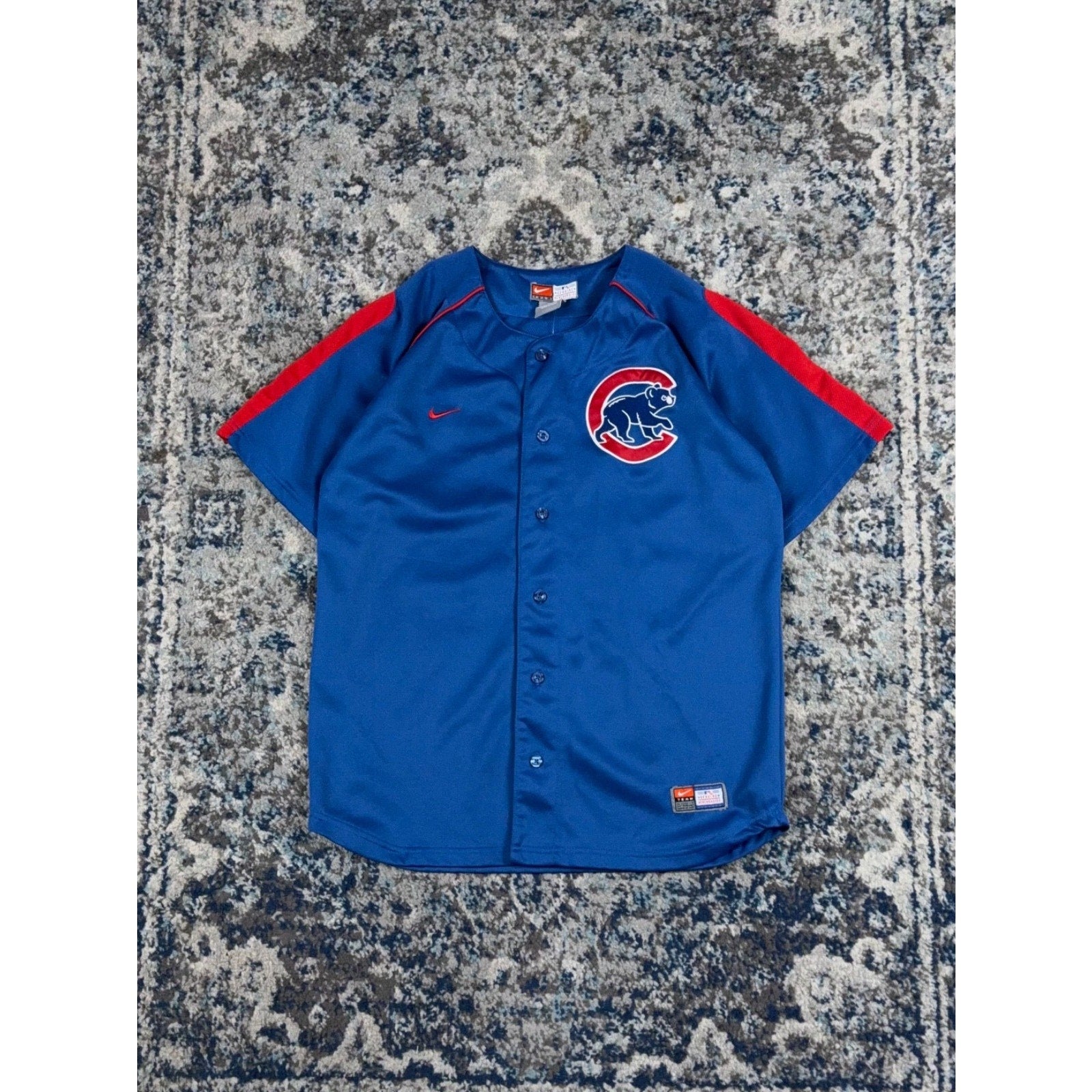 Vintage Chicago Cubs MLB Nike Embroidered Logo Baseball Jersey Size XL YOUTH