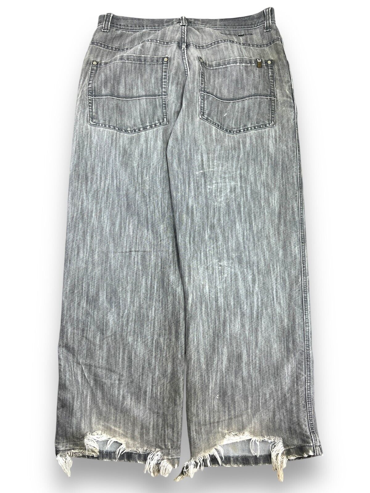 Vintage Y2K South Pole Baggy Style Gray Denim Pants Size 38