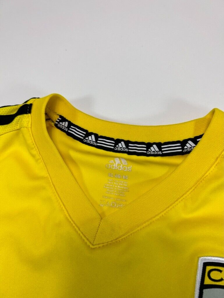 Columbus Crew MLS Adidas Nylon Soccer Jersey Size XL Yellow