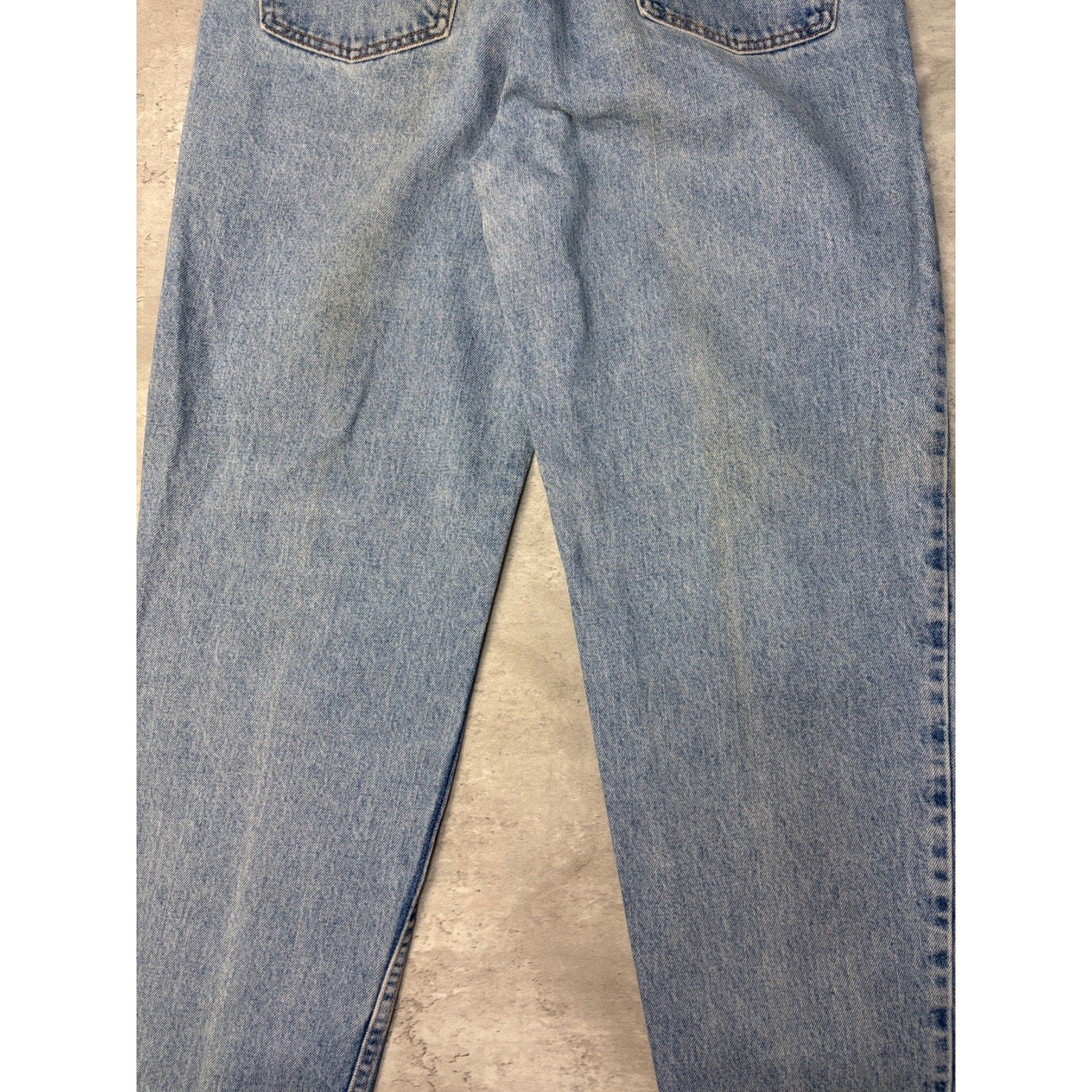 VTG 90s Levis 550 Red Tab Relaxed Tapered Leg Medium Wash Denim Pants Size 34