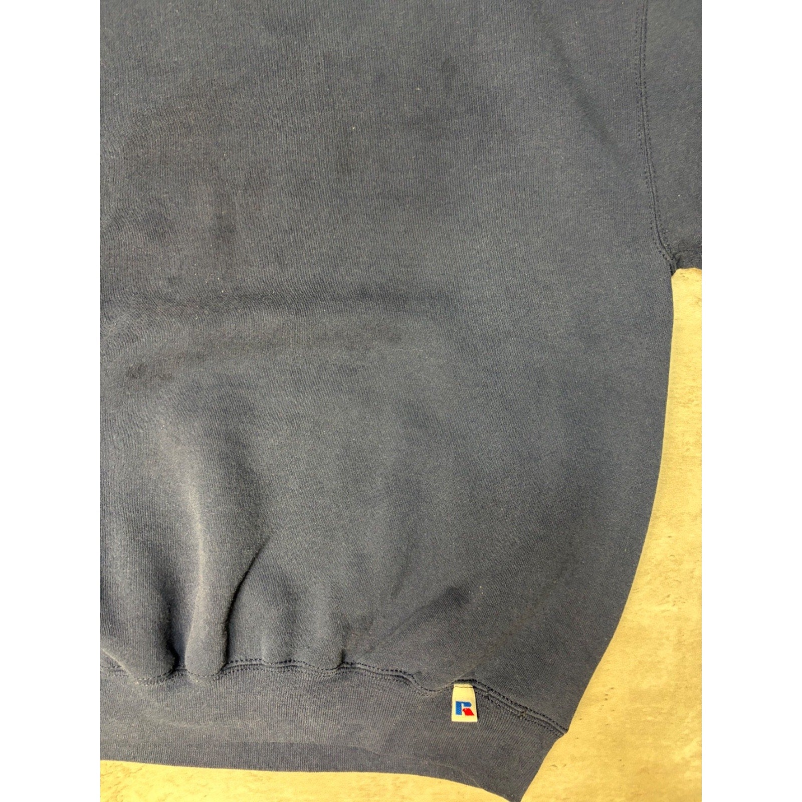 Vintage 90s Russell Athletics Navy Blue Blank Crewneck Sweatshirt Size XL