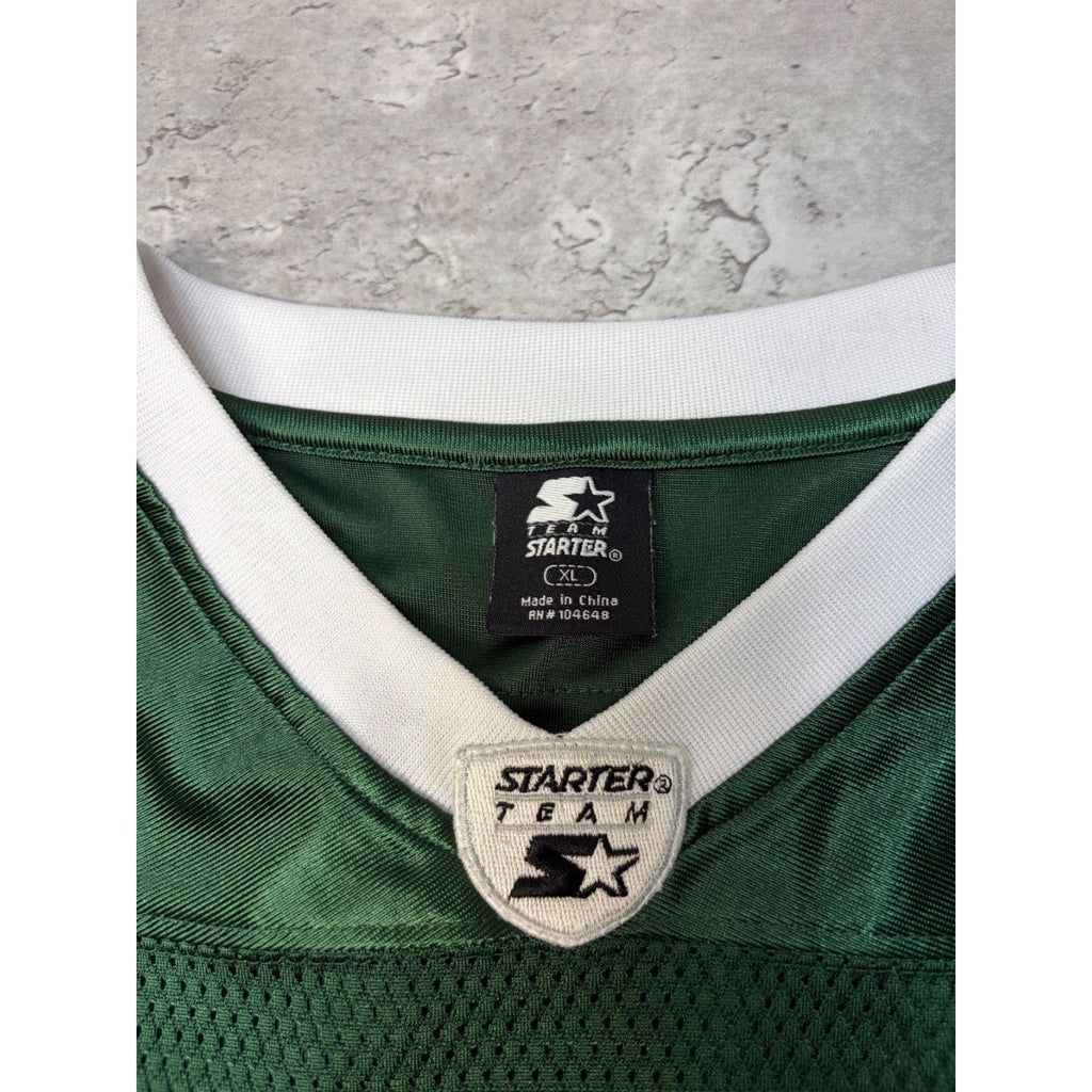 Vintage Michigan State Spartans NCAA #1 Starter Green Football Jersey Size XL