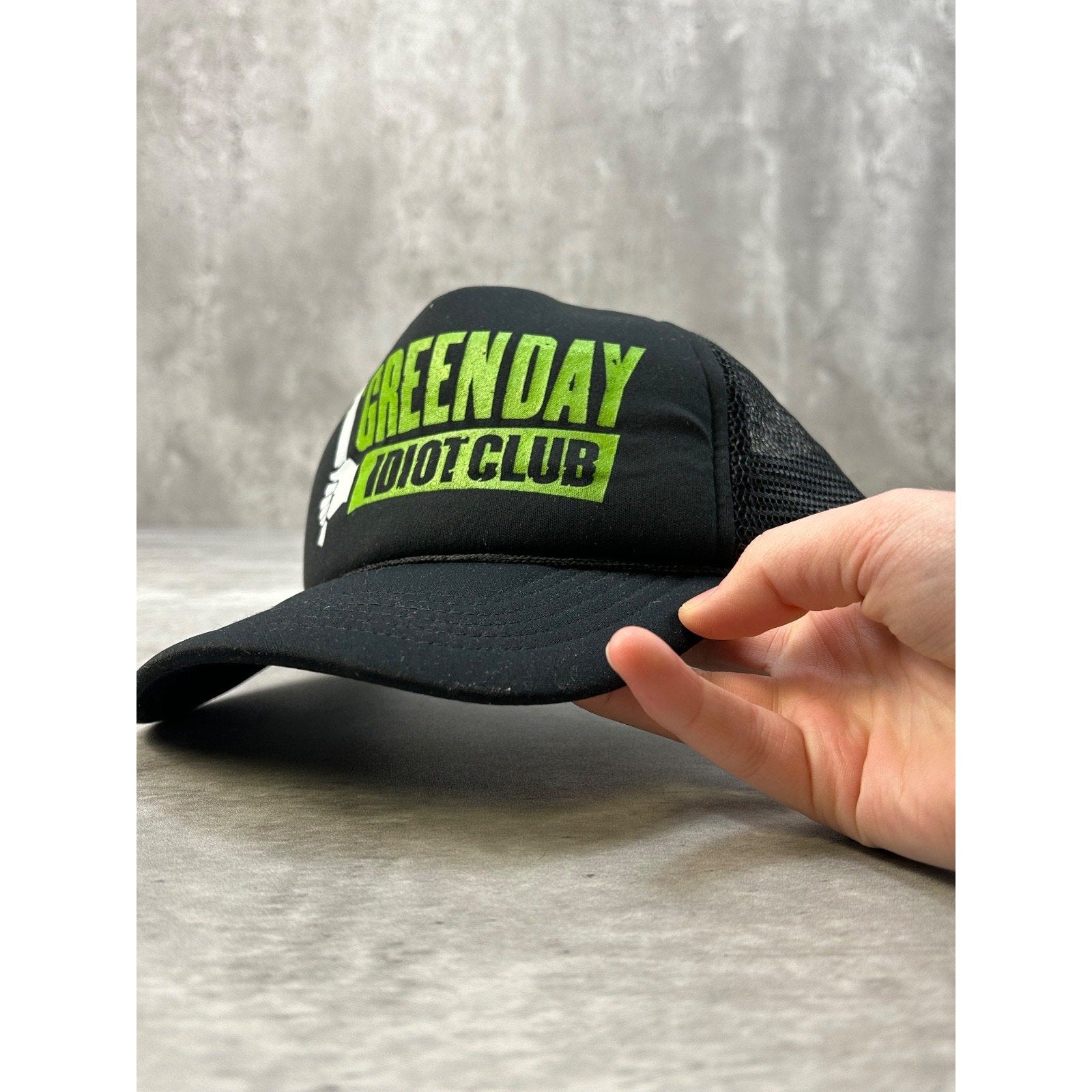 Vintage Green Day Idiot Club Rock Music Band Promo Snapback Hat OSFA