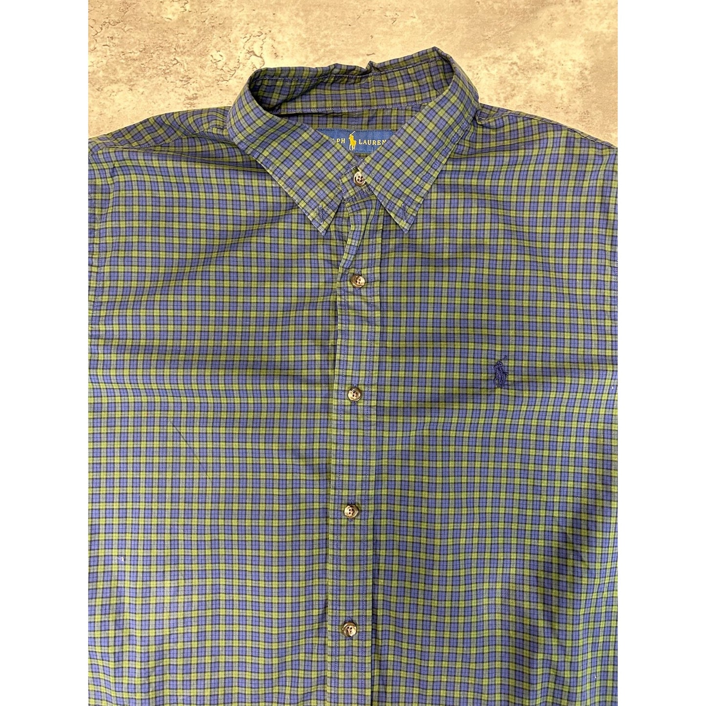 Vintage Polo Ralph Lauren Embroidered Pony Reworked Cropped Button Up Shirt XL