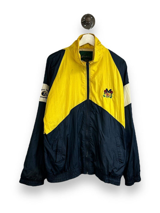 Vintage 1998 Michigan Wolverines NCAA Rose Bowl Champs Nylon Jacket Size Large