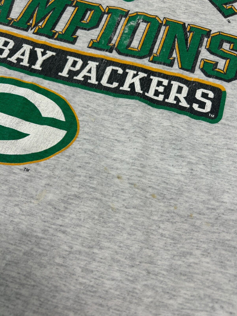 Vintage 1997 Green Bay Packers Super Bowl XXXI Champs Logo 7 T-Shirt Size Large