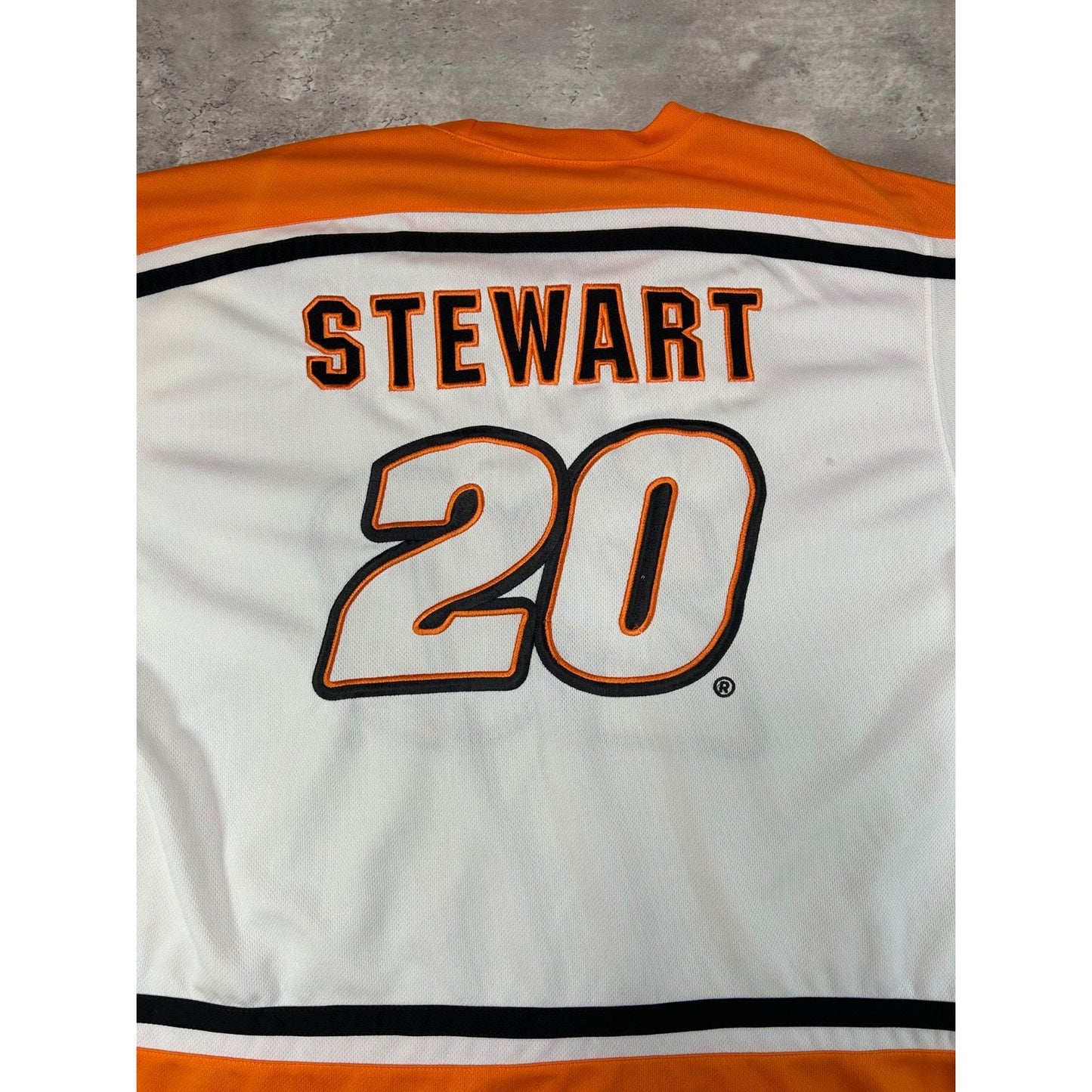 Vintage Tony Stewart #20 Home Depot Racing Nascar Hockey Jersey Size XL