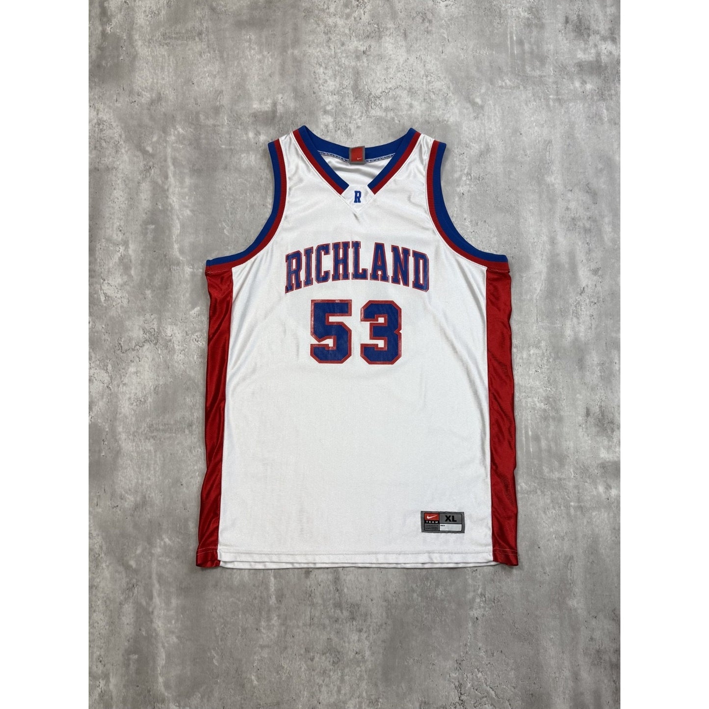 Vintage 90s Highland #53 Collegiate Nike Basketball Jersey Size XL