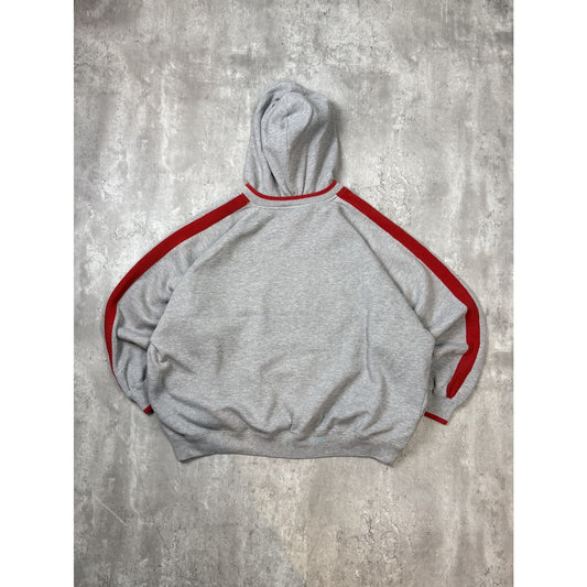 Vintage Detroit Red Wings NHL Embroidered Logo Hooded Sweatshirt Size XL