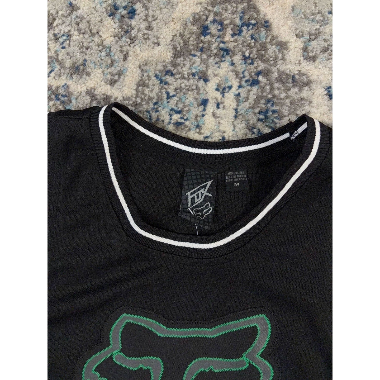 Vintage Fox Racing Embroidered Logo Two Tone Basketball Jersey Size Medium