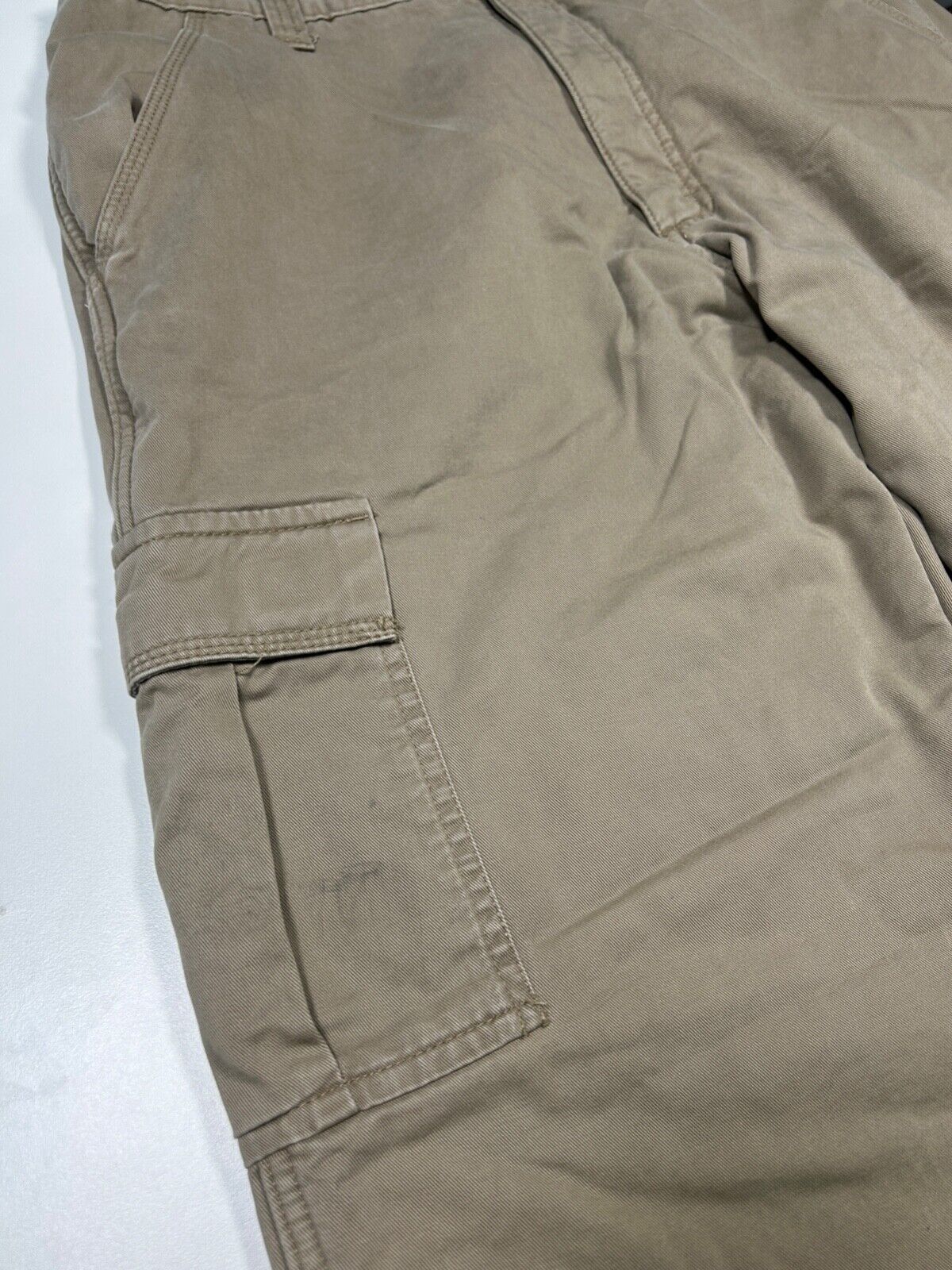 Wrangler Fleece Lined Cargo Khaki Pants Size 37W