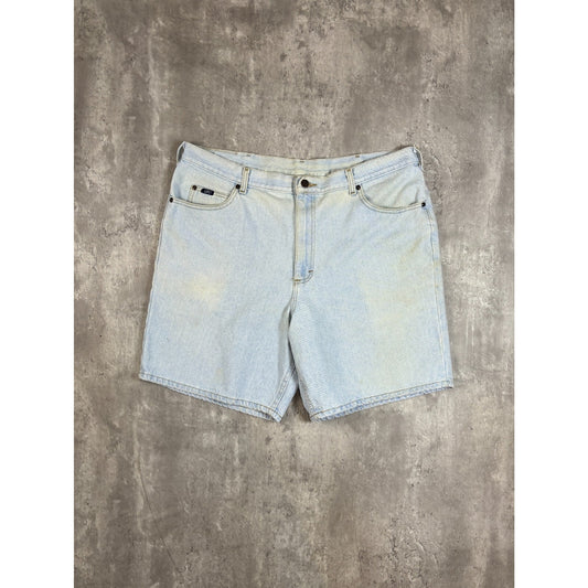 Vintage 90s Lee Light Wash Denim Shorts Size 42 Blue