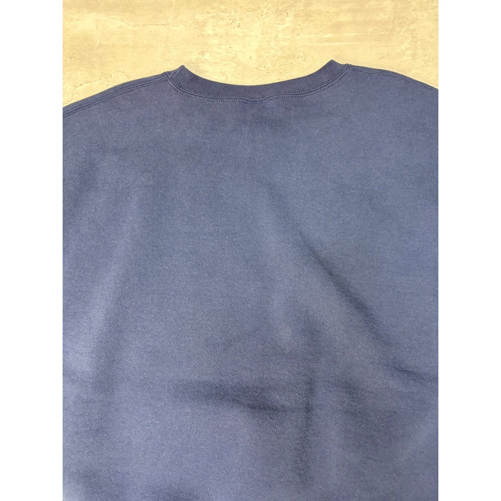 Vintage 90s Russell Athletics Navy Blue Blank Crewneck Sweatshirt Size XL